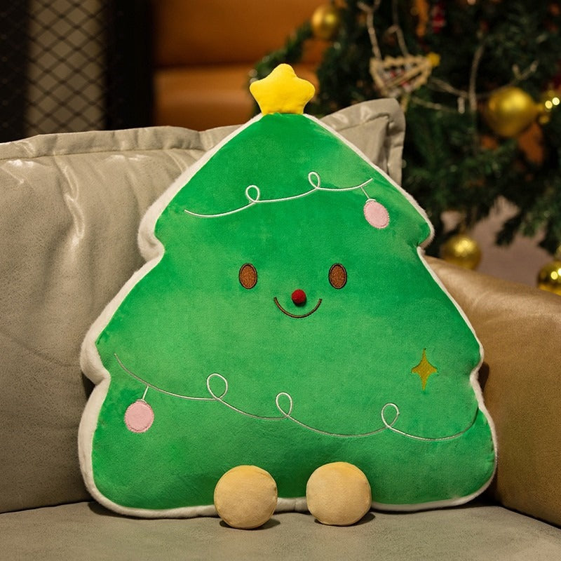 Christmas Tree Pillow Cushion for Cozy Holiday Decor