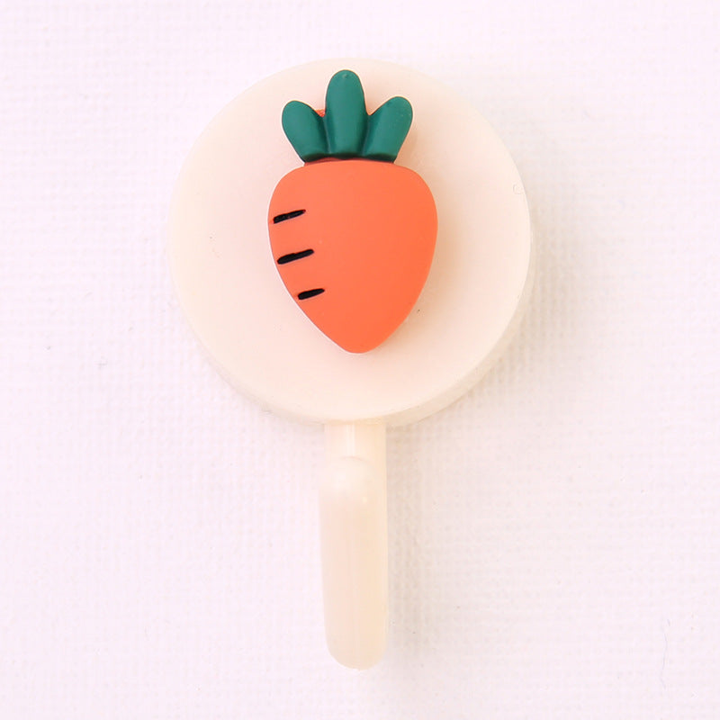 Cute Cartoon Wall Hooks: Nail-Free Adhesive Door Hooks