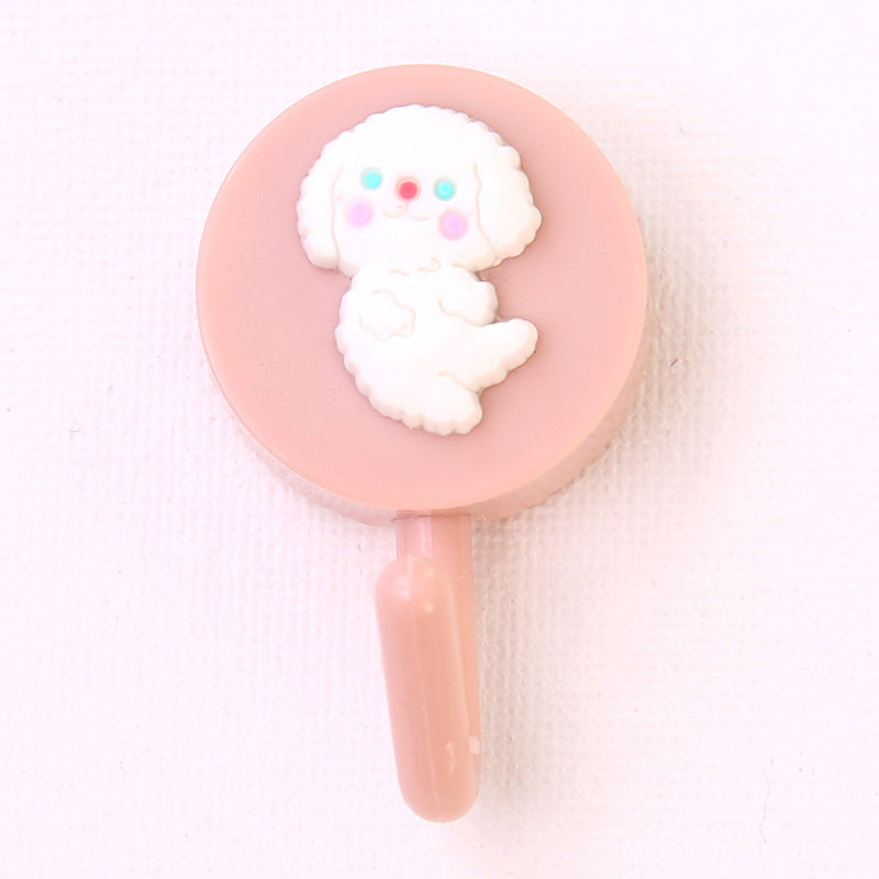 Cute Cartoon Wall Hooks: Nail-Free Adhesive Door Hooks