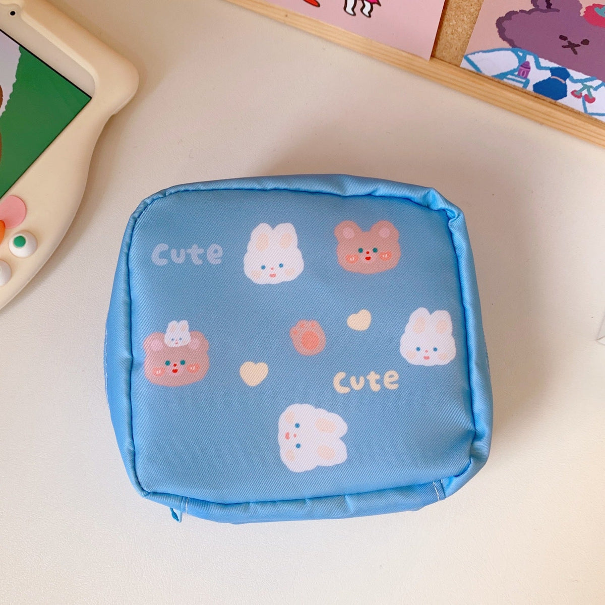 Cute Sanitary Napkin Storage Bag for Students & Travel