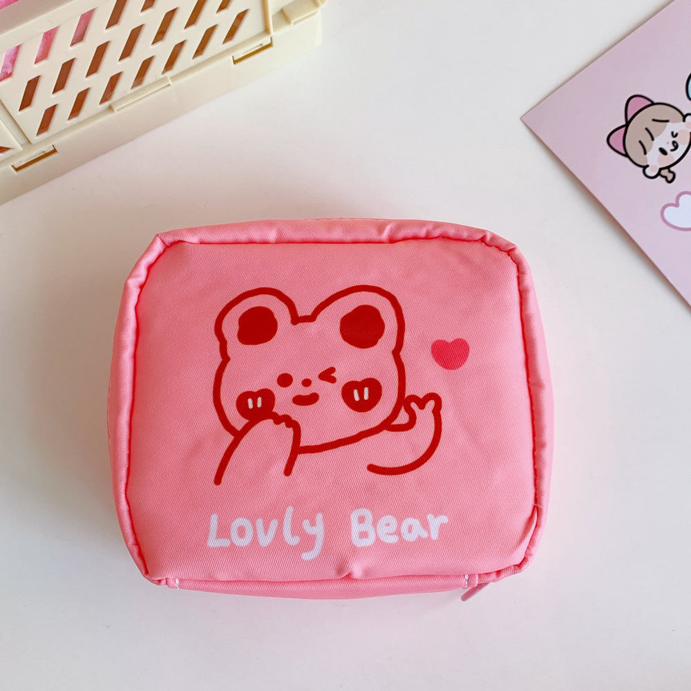 Cute Sanitary Napkin Storage Bag for Students & Travel