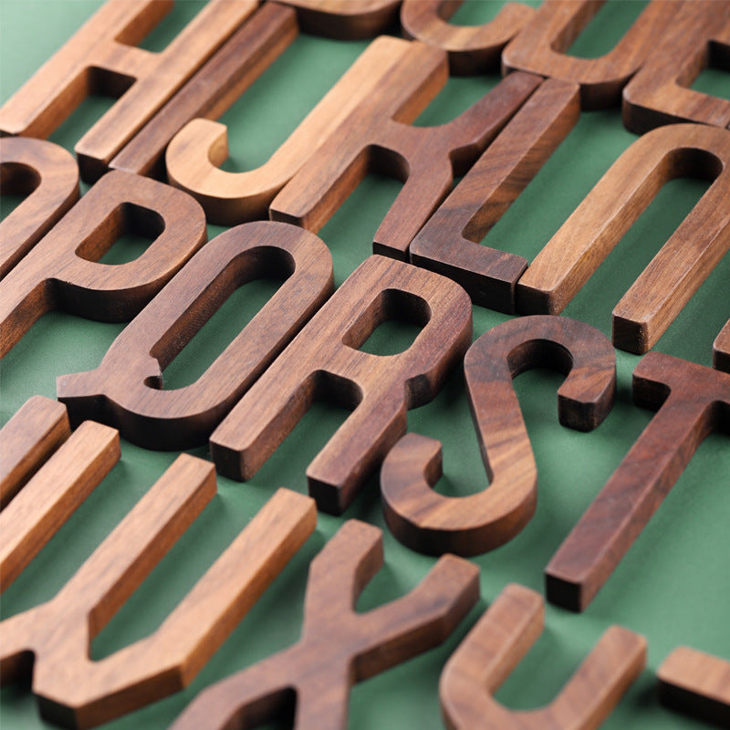 Solid Wood Monogram Letters for Warm Custom Home Decor