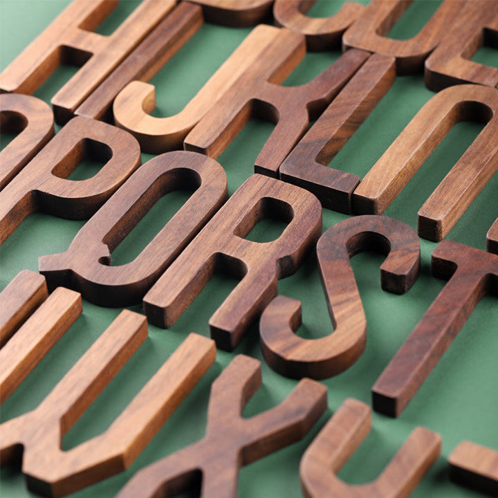 Solid Wood Monogram Letters for Warm Custom Home Decor