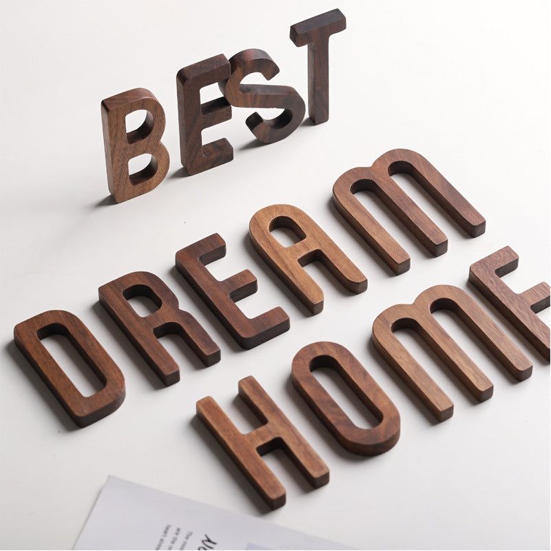 Solid Wood Monogram Letters for Warm Custom Home Decor