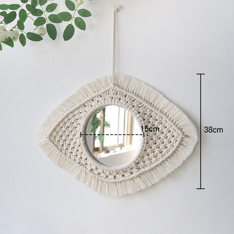 Bohemian Macramé Mirror for Warm, Textured Wall Decor