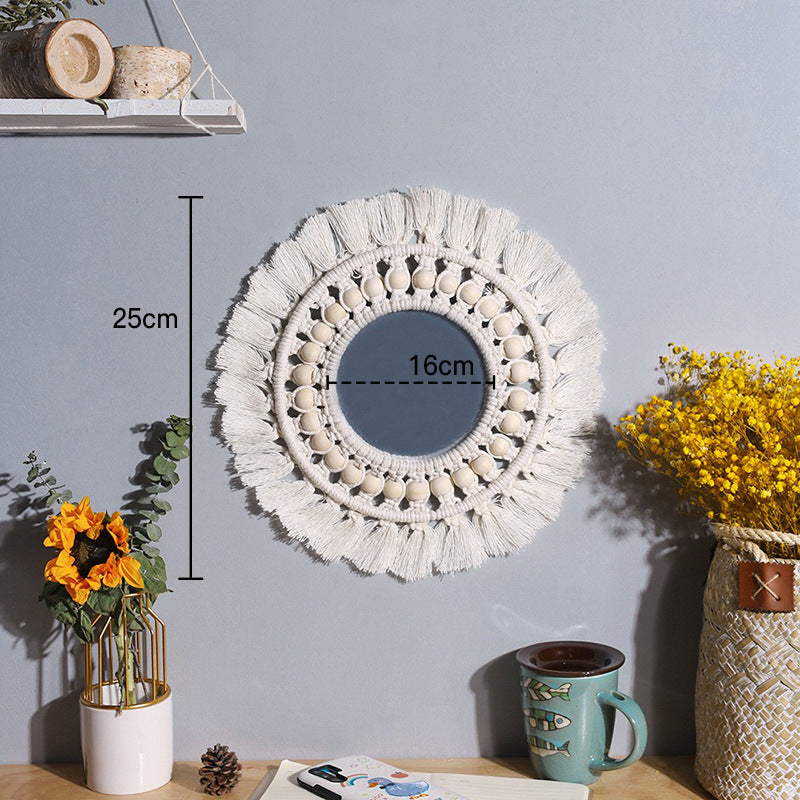 Bohemian Macramé Mirror for Warm, Textured Wall Decor
