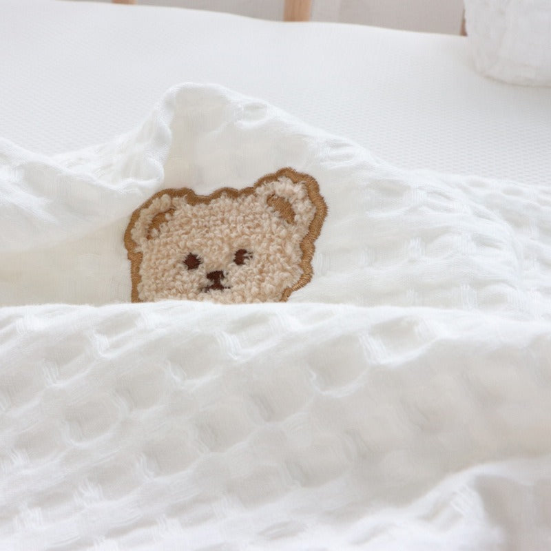 Pure Cotton Baby Comfort Pillow | Washable Bear Design