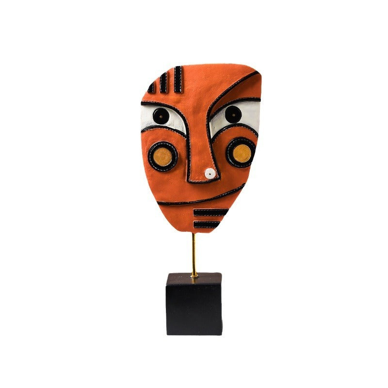 Abstract Face Sculpture Decor for Modern Living Rooms