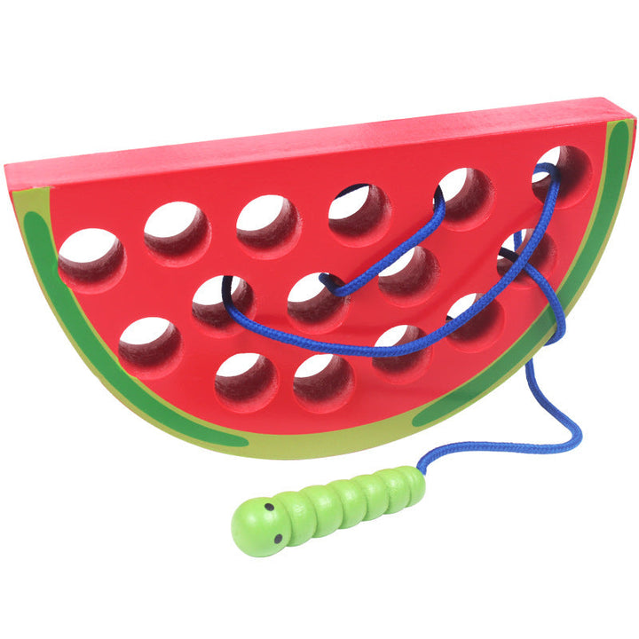 Wooden Threading Toy for Fine Motor Skills & Play