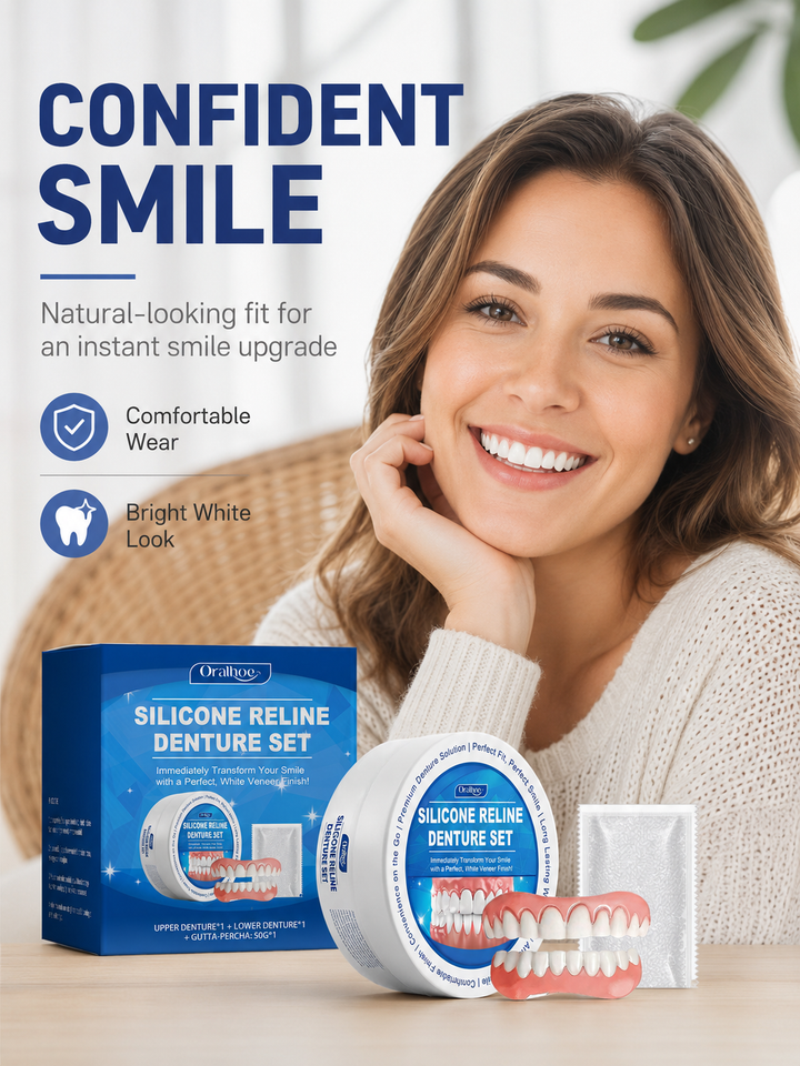 Instant Smile Denture Set — Perfect White Veneer Smile