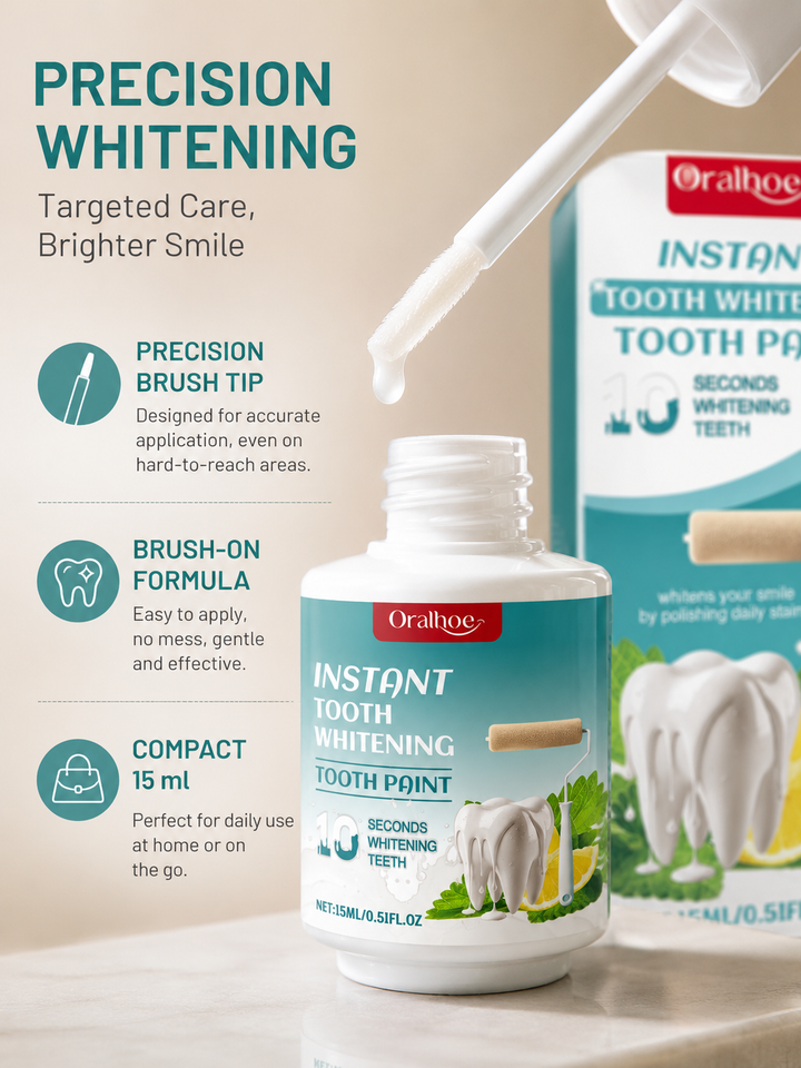 Teeth Whitening Paint – Instant 10-Second Stain Removal