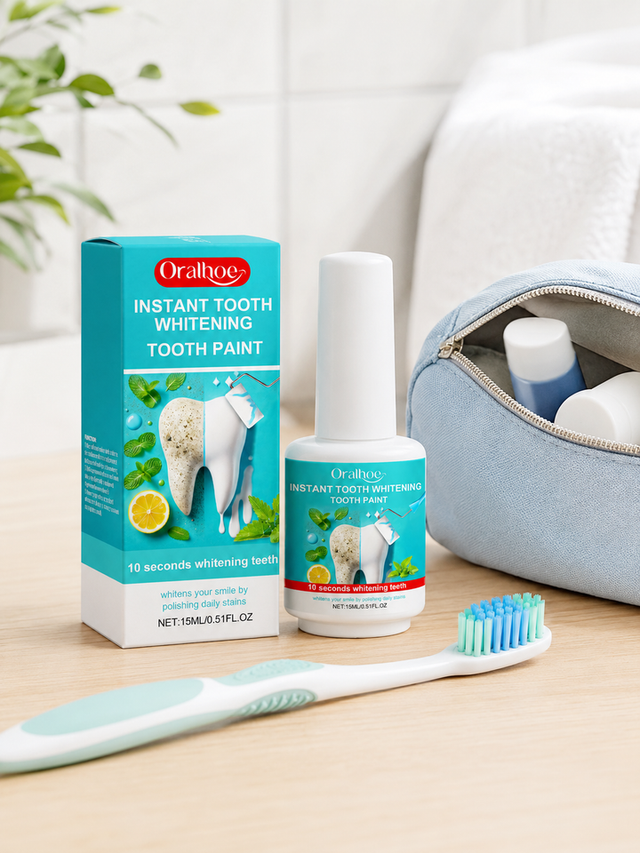 Instant Whitening Tooth Paint — Whiter Smile in 10 Seconds