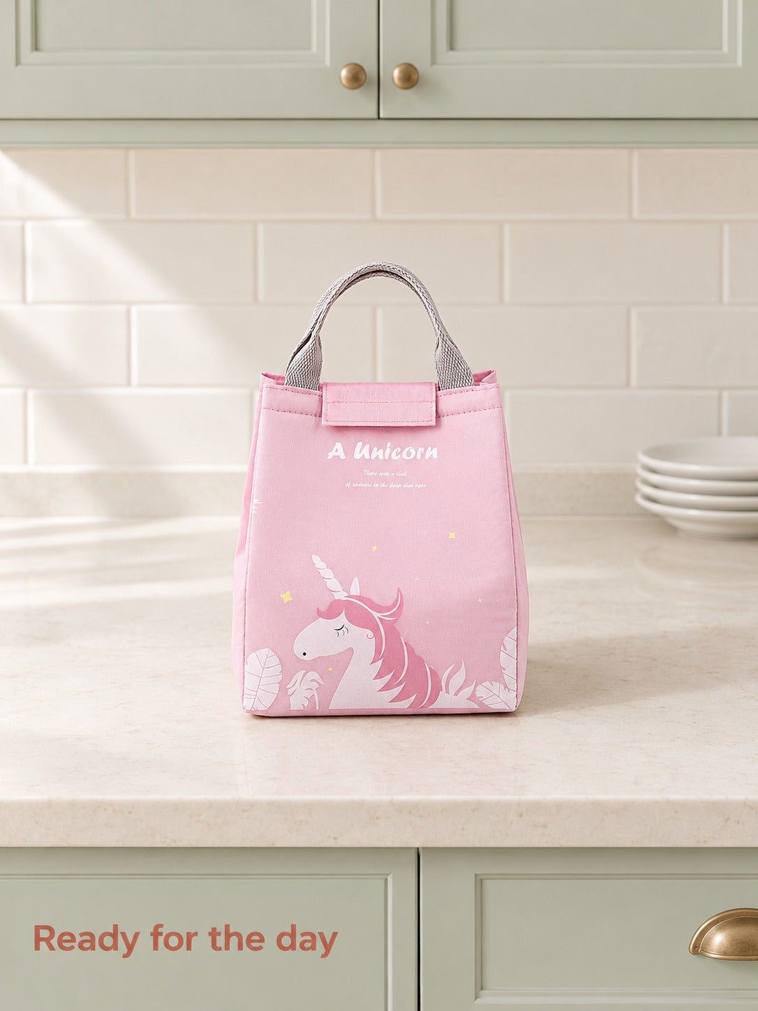 Insulated Lunch Bag with Foil Lining, Unicorn Print