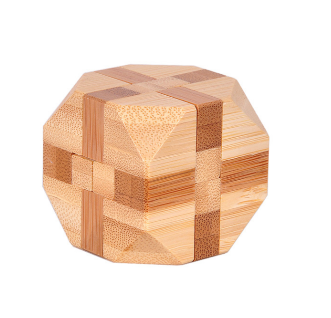 Kongming Lock Wooden Puzzle – Screen-Free Brain Teaser