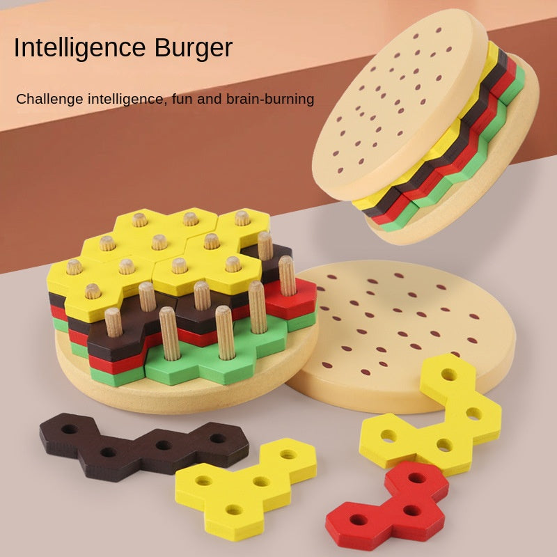 Wooden Stacking Puzzle Toy for Hand-Eye Coordination
