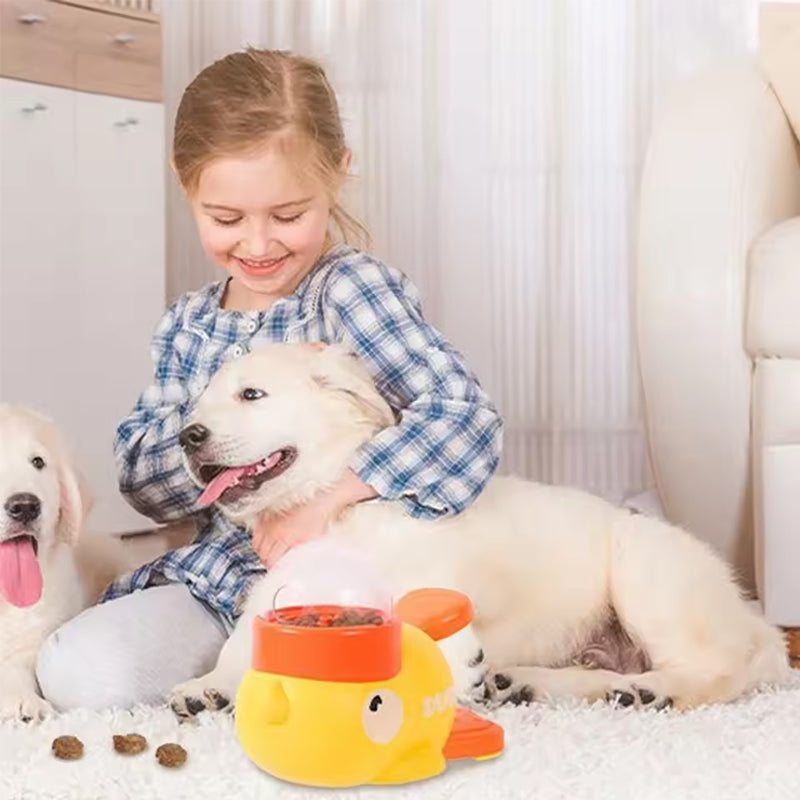 Cartoon Dog Feeder Toy: Washable Anti-Slip Design