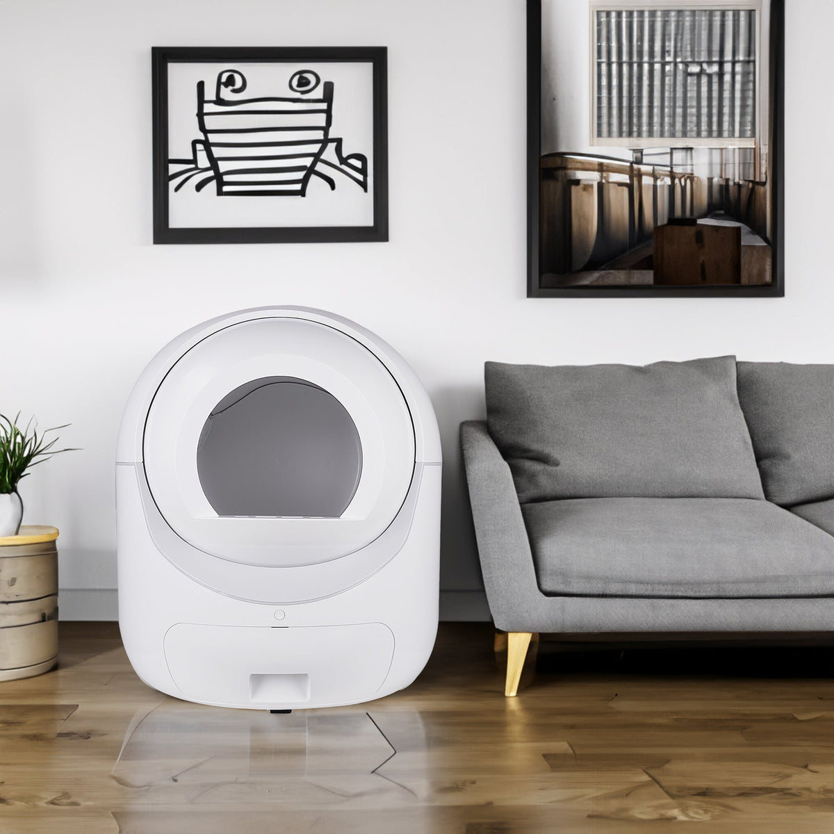 Self-Cleaning Cat Litter Box with App Control & Odor Removal
