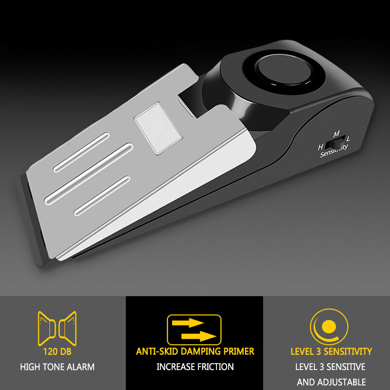 Portable Door Alarm Stopper for Travel Room Security