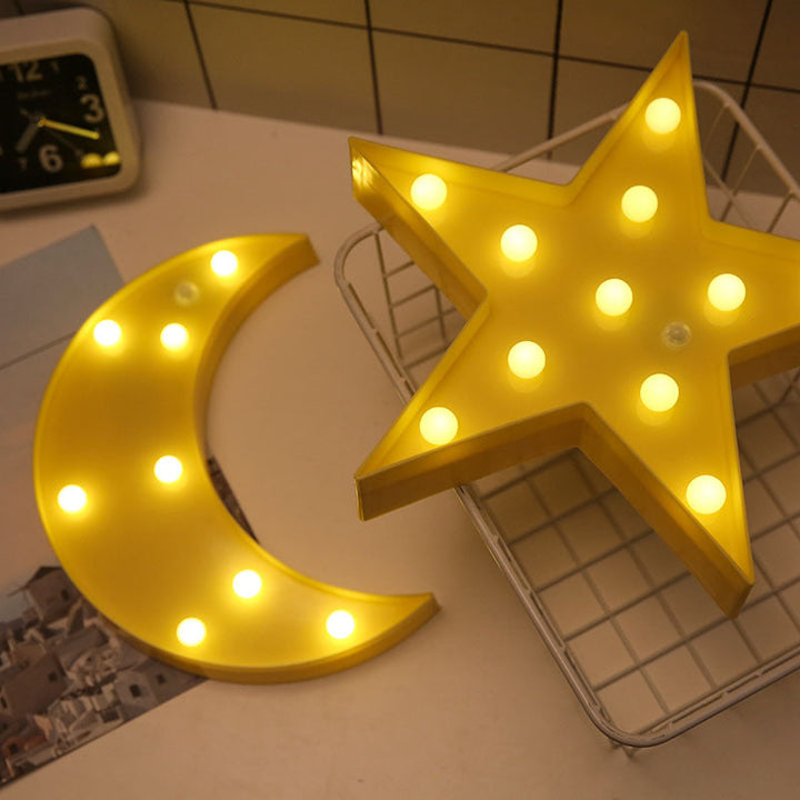 Moon and Star Motion Sensor Night Light for Bedrooms