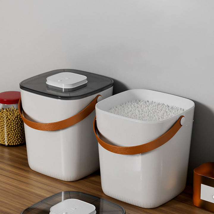 Vacuum Sealed Rice Bucket 13L with Type-C Rechargeable Lid