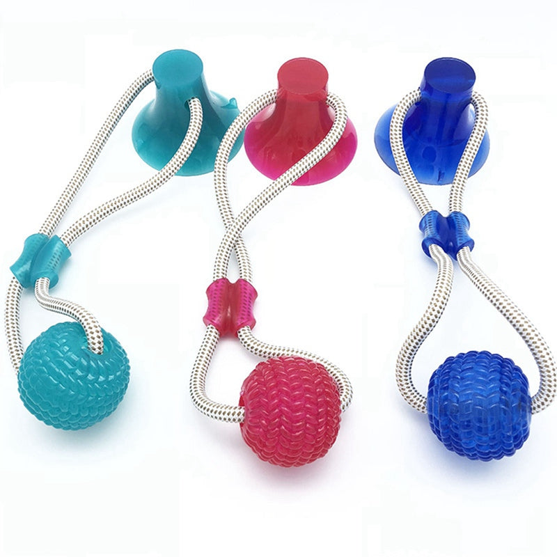 Interactive Suction Cup Dog Toy for Chewing and Play