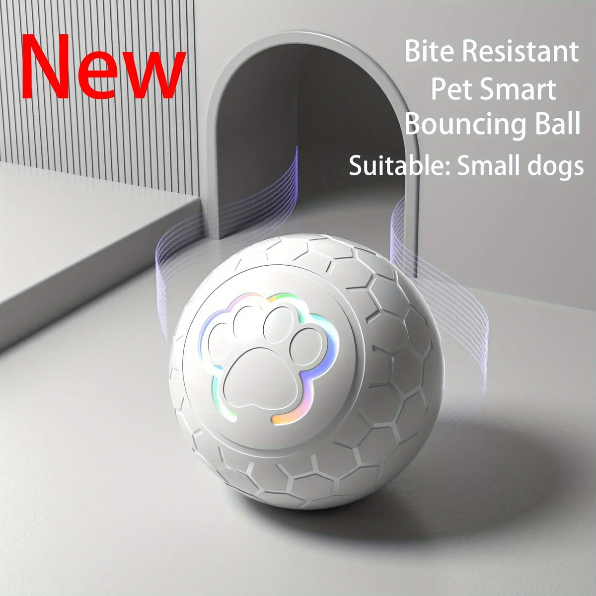 Interactive Pet Toy Ball for Small Dogs | 4-Hour Play