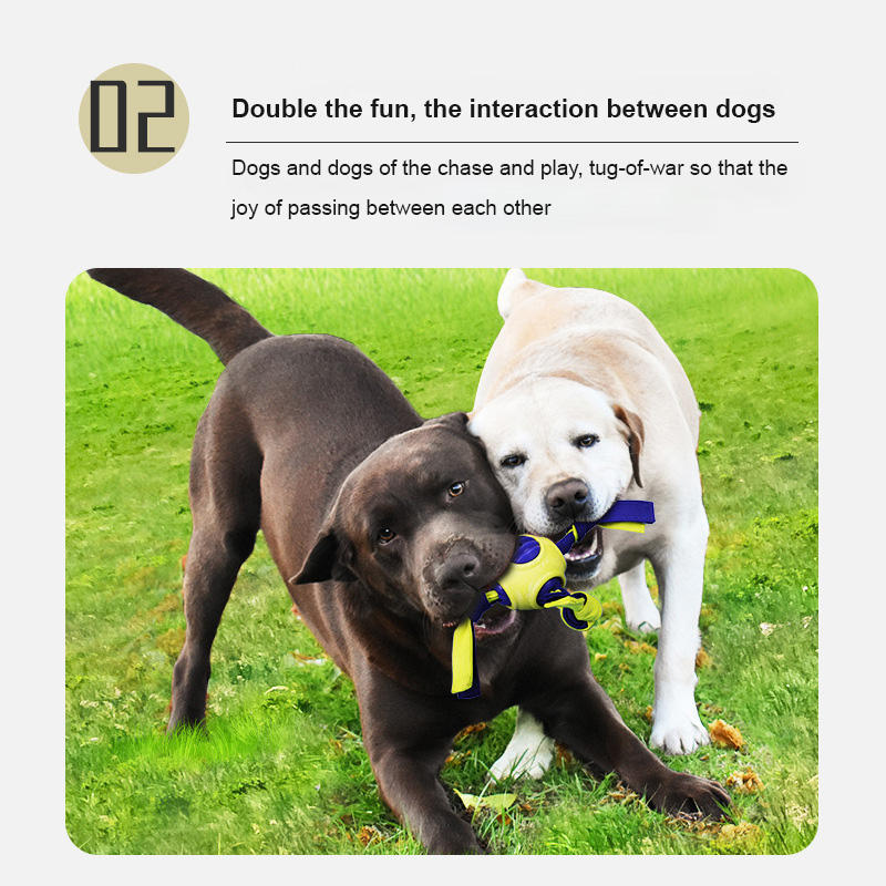 Interactive Dog Tug Toy for Teeth-Cleansing Chews