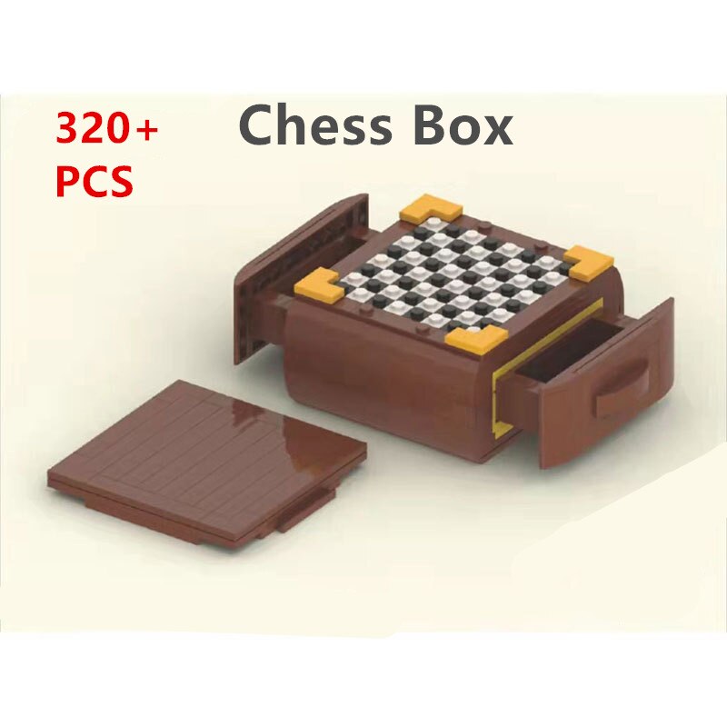 Folding Travel Chess Set with Built-In Storage Drawers
