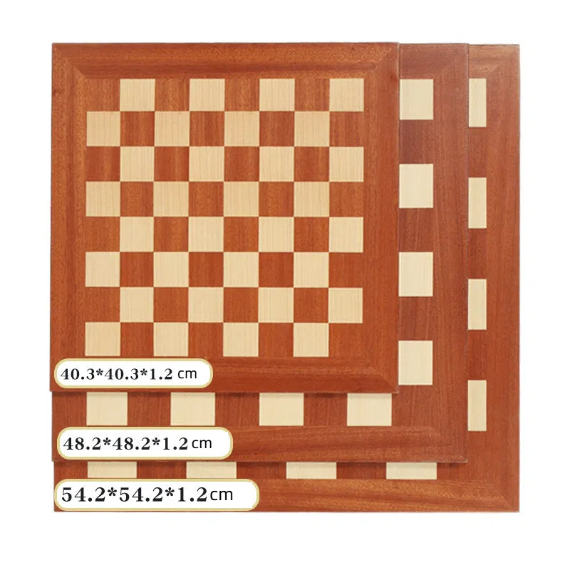 Wooden Chess Set with Folding Case and Organized Storage