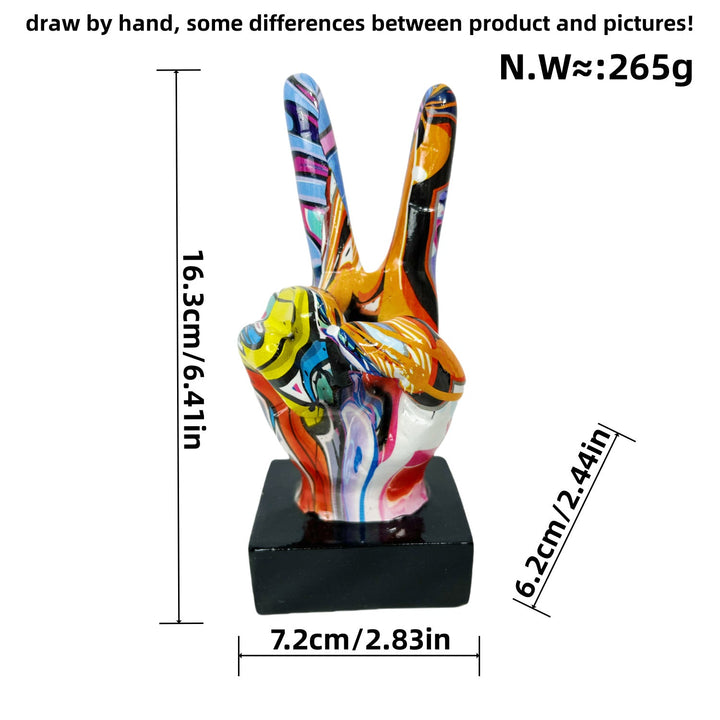 Graffiti Hand Sculpture for Bold Desktop Office Display