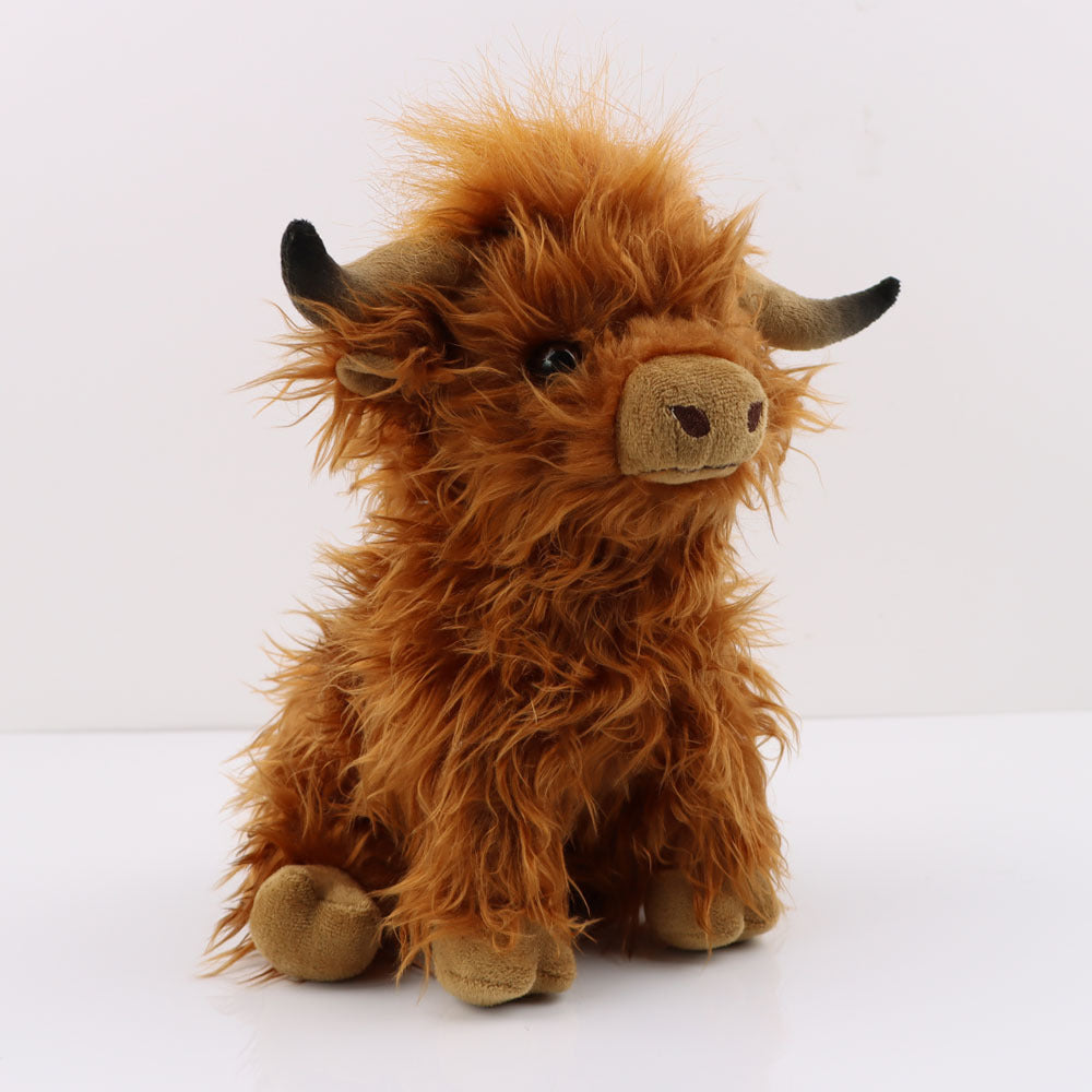 Highland Cow Plush Toy for Cozy Character and Charm