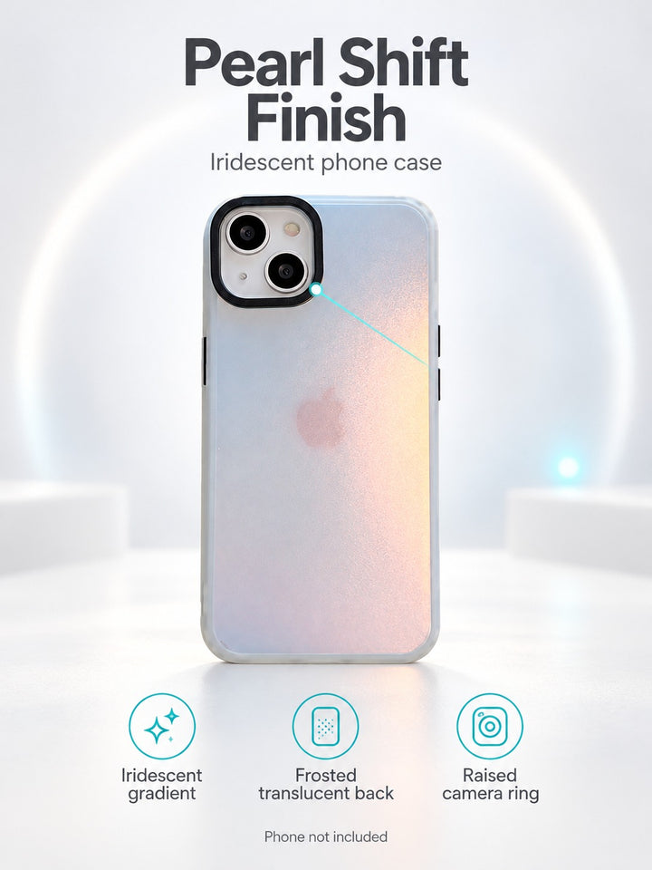 iPhone 15 Pro Max Case: Iridescent Frosted Gradient