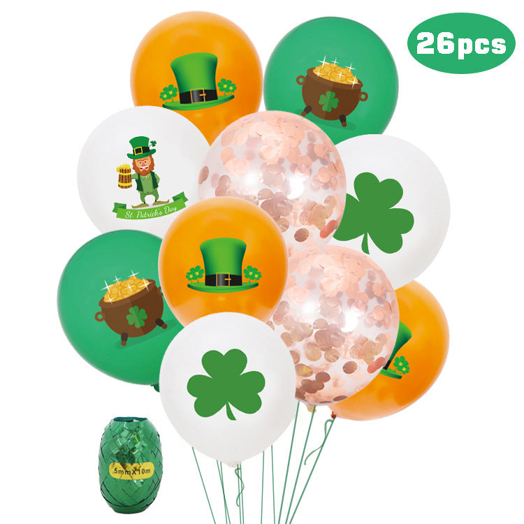 St. Patrick’s Day Balloons 26pc Festive Party Decor