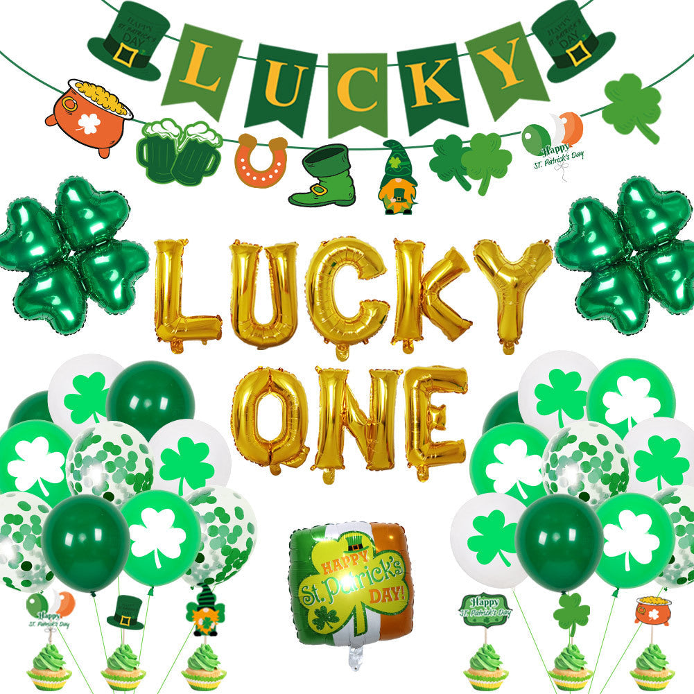 St. Patrick's Day Balloon Decoration Set | LUCKY ONE