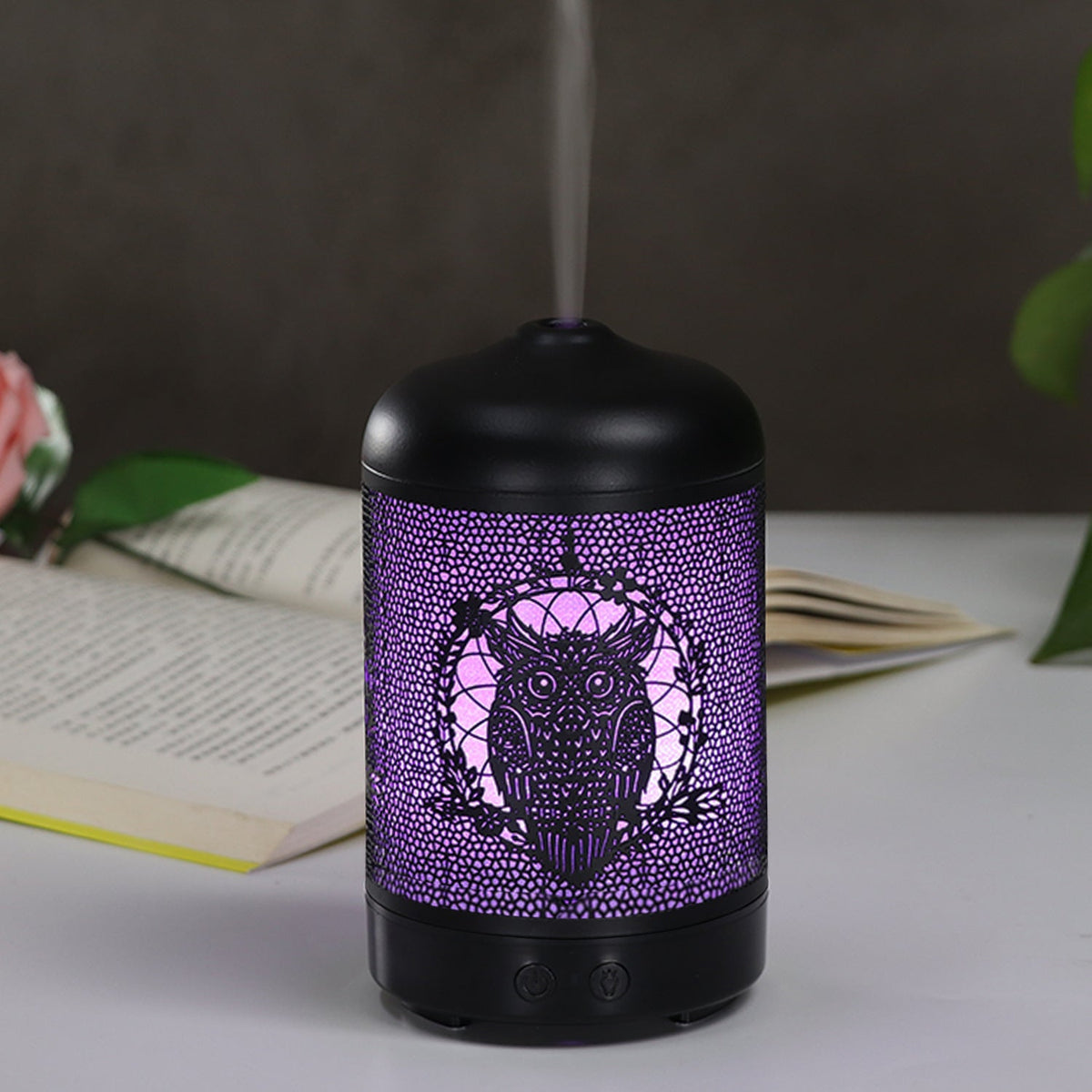 Owl Essential Oil Diffuser Night Light for Bedroom