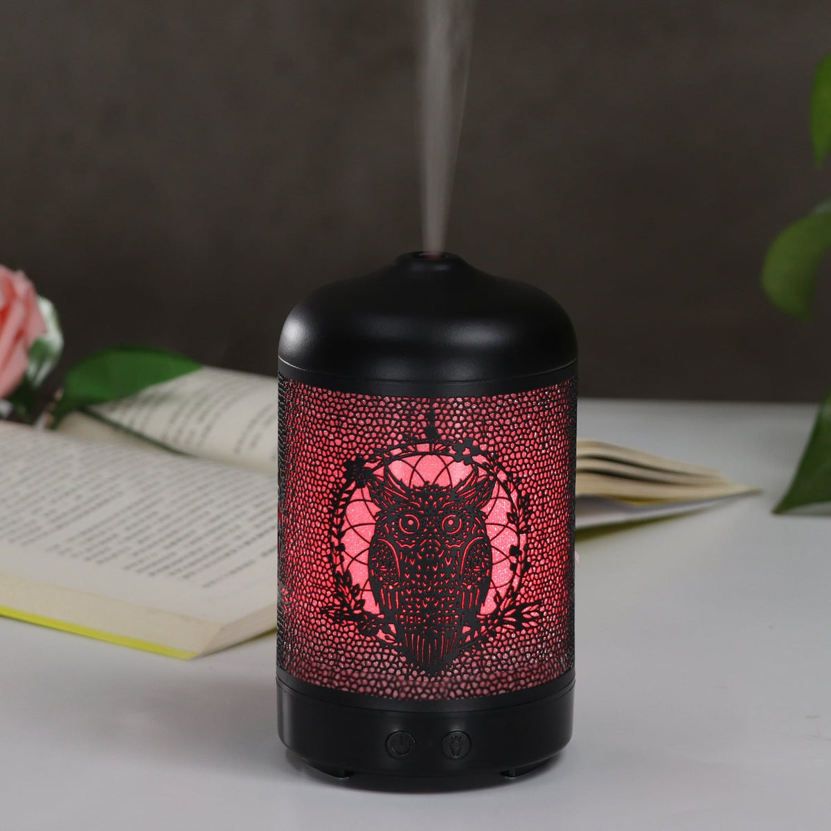 Owl Essential Oil Diffuser Night Light for Bedroom