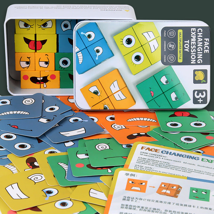 Expression Matching Blocks for Screen-Free Family Play