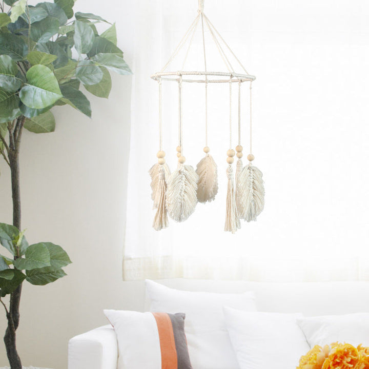 Iron Ring Wind Chime Decor for Bohemian Home Texture