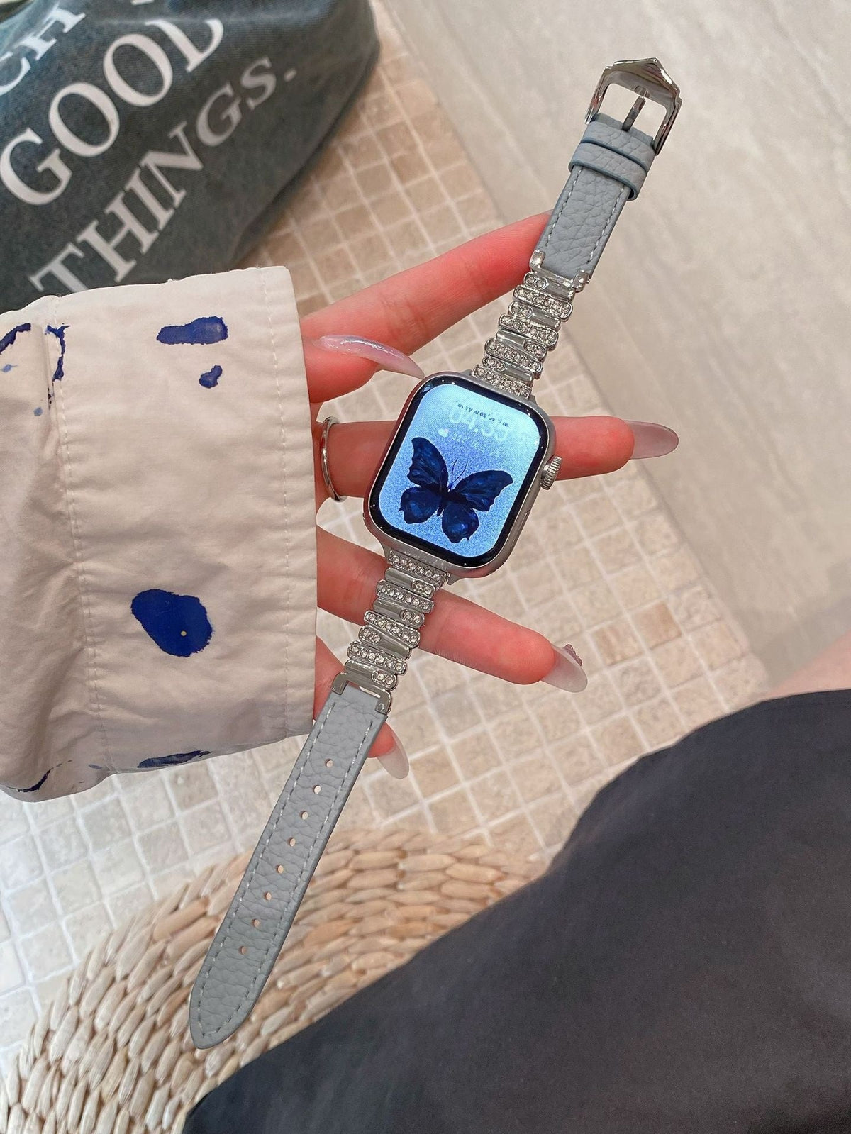 Rhinestone Apple Watch Band for Elegant Everyday Style