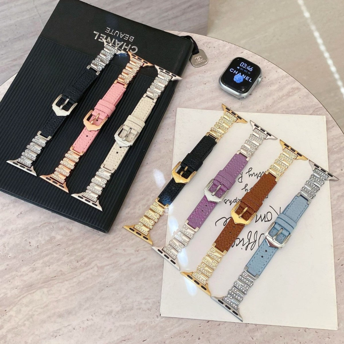 Rhinestone Apple Watch Band for Elegant Everyday Style