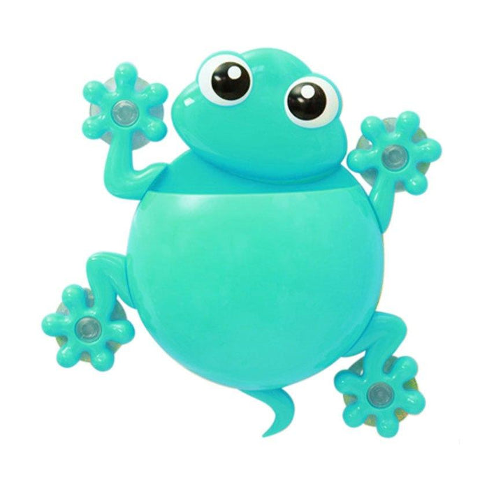 Cartoon Gecko Toothbrush Holder for Kids' Bathroom Counter