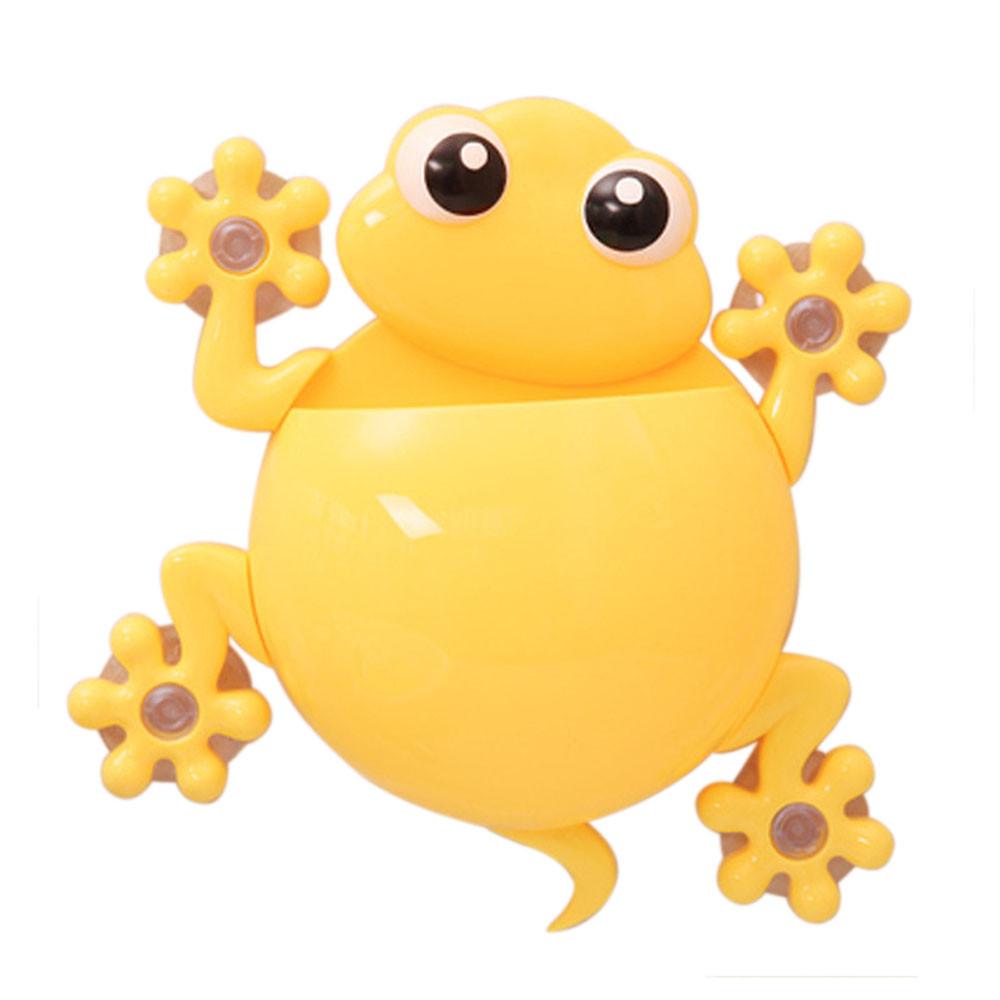 Cartoon Gecko Toothbrush Holder for Kids' Bathroom Counter