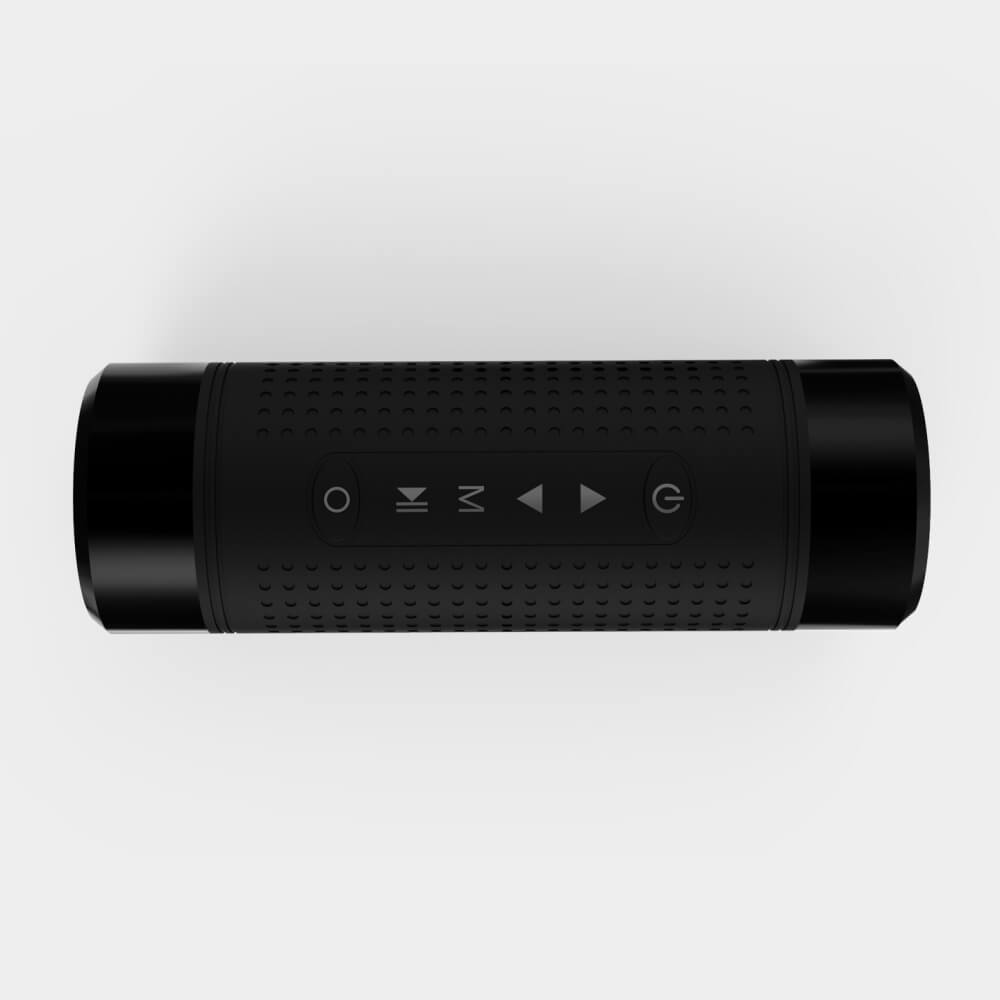 Portable Bluetooth Speaker with Power Bank & Flashlight