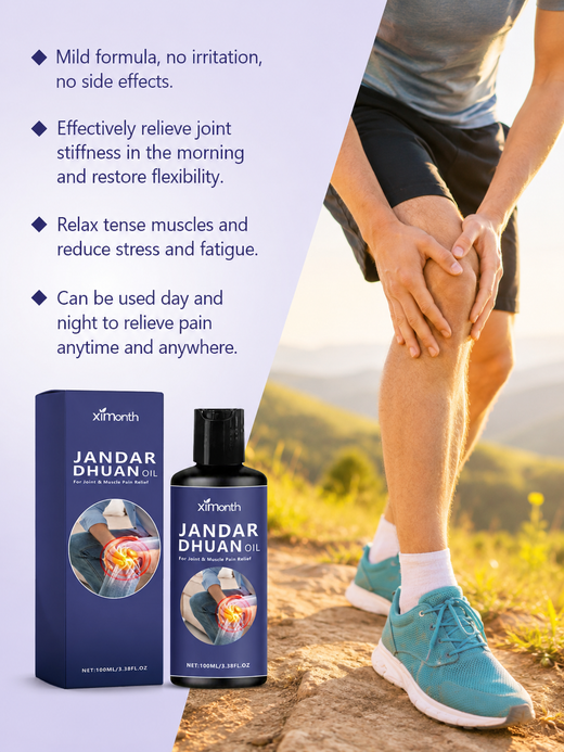 Pain Relief Massage Oil — Joint & Muscle Flexibility