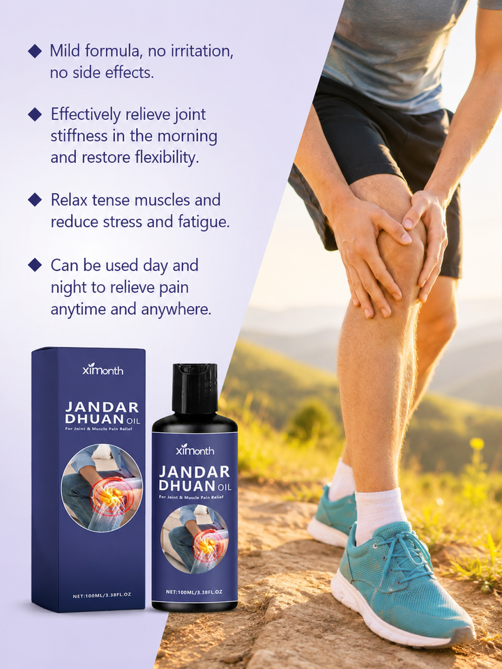 Pain Relief Massage Oil — Joint & Muscle Flexibility