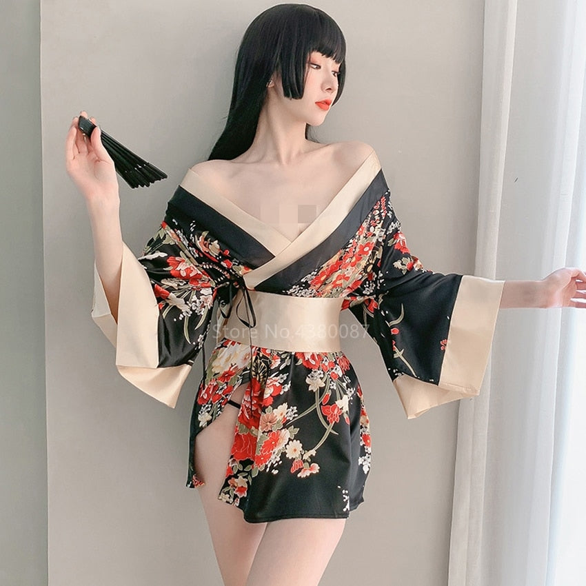 Kimono Dress for Women With Floral Wrap Silhouette
