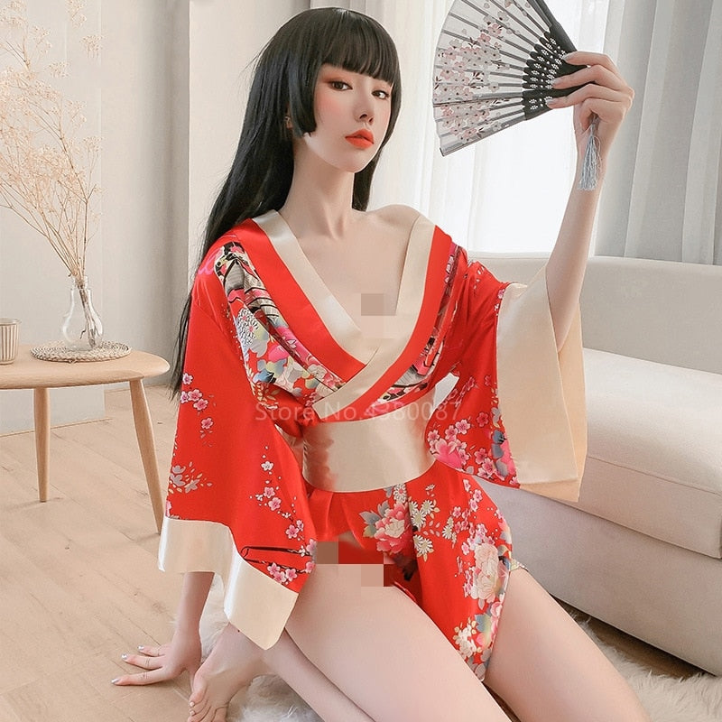 Kimono Dress for Women With Floral Wrap Silhouette