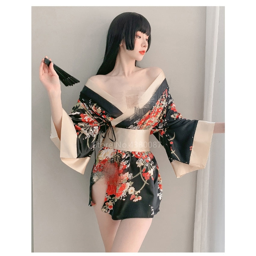 Kimono Dress for Women With Floral Wrap Silhouette