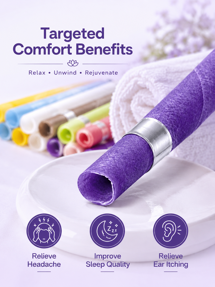 Aromatherapy Ear Candles — 16-Stick Wax Cleaning Set