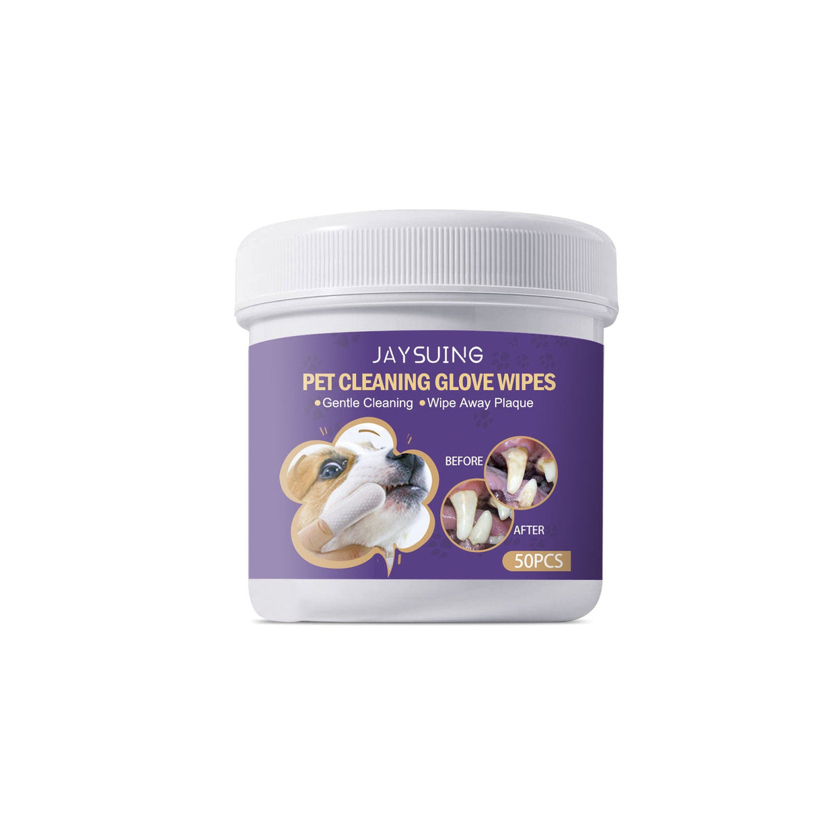 Pet Dental Wipes for Dogs & Cats | Plaque & Gum Care